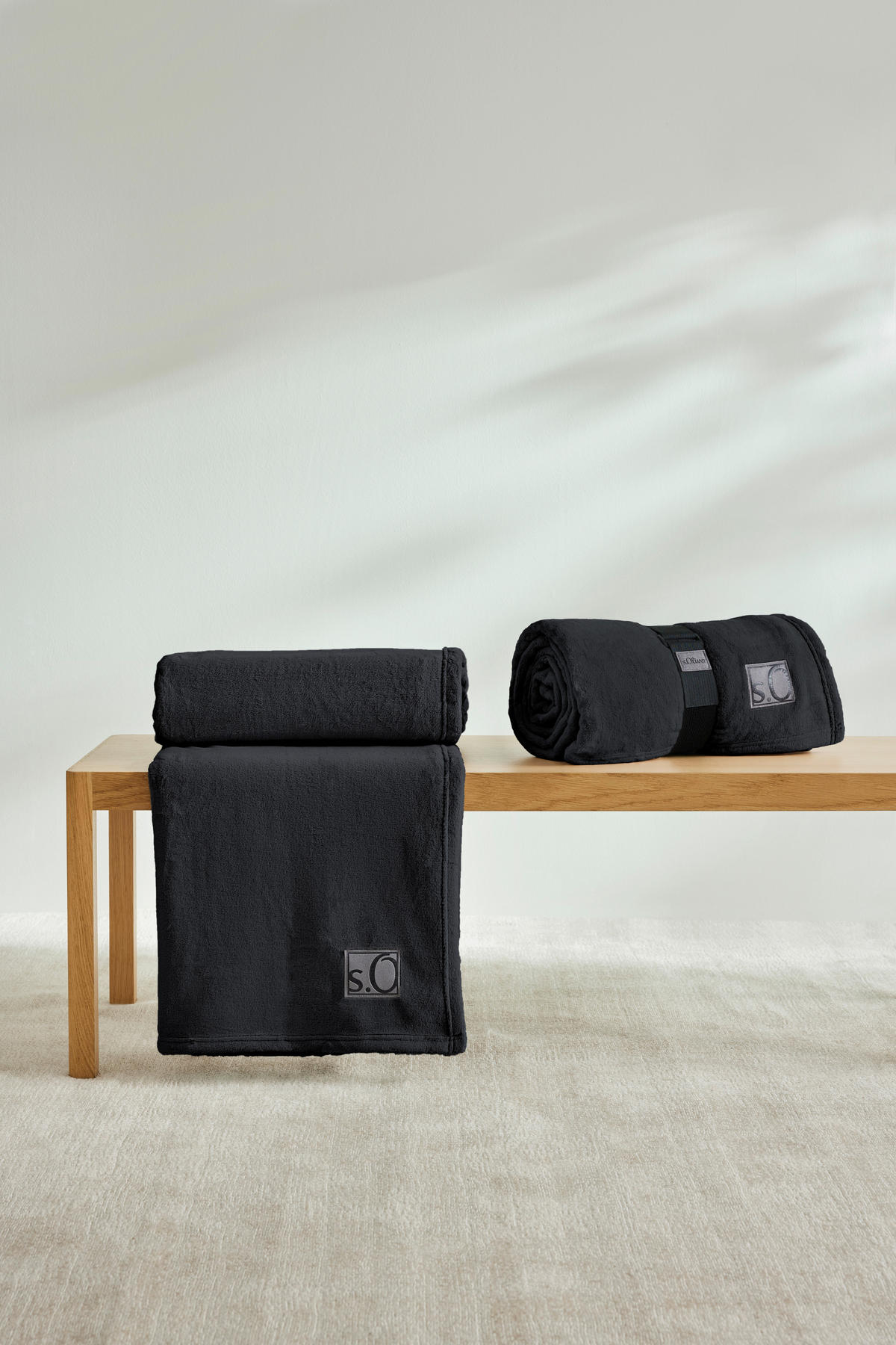 DEKORATIVNA ODEJA 150/200 cm antracit  - antracit, Basics, tekstil (150/200cm) - S. Oliver