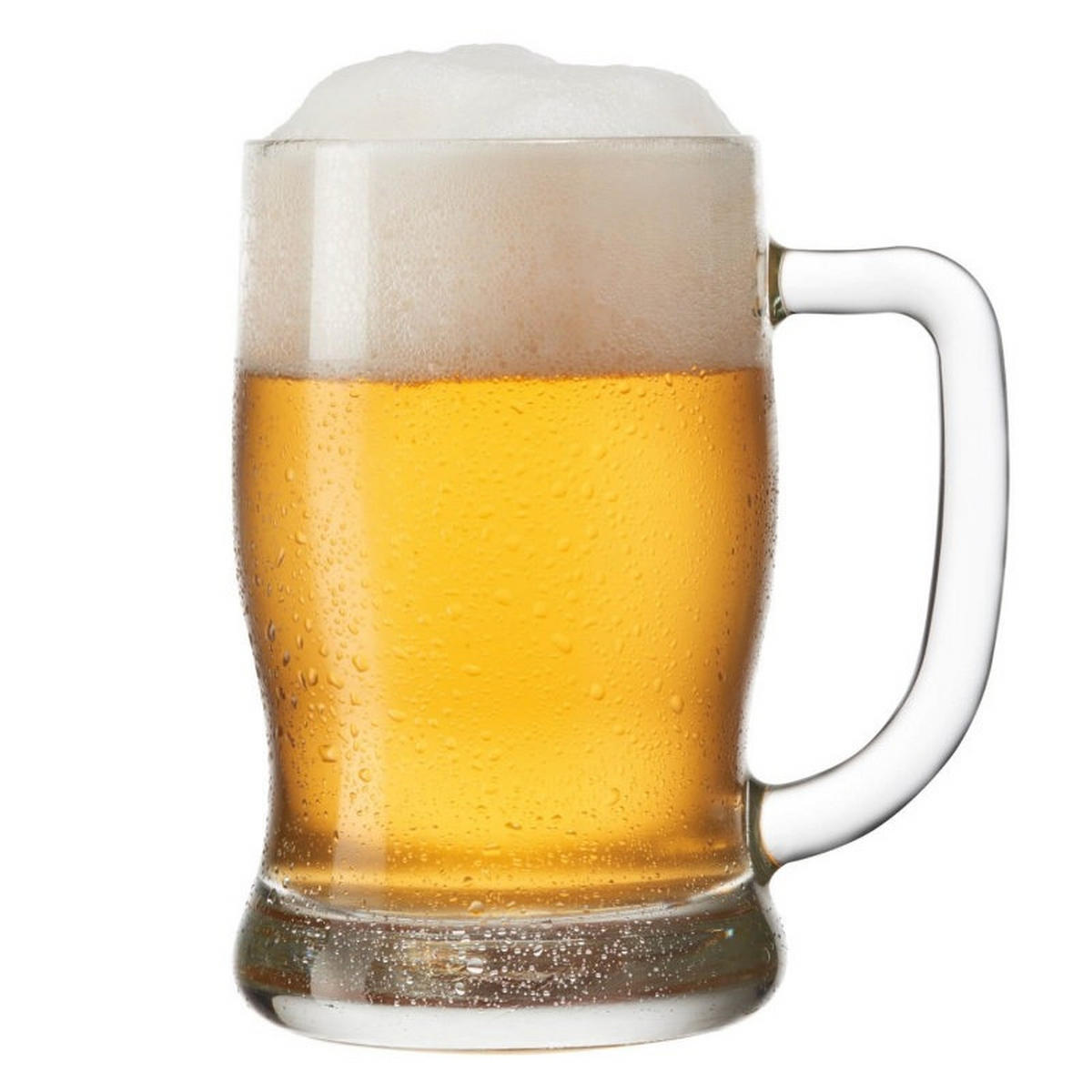 BIERKRUG 380 ml 2-teilig  - Transparent, Basics, Glas (18,2/13,6/9,5cm) - Leonardo