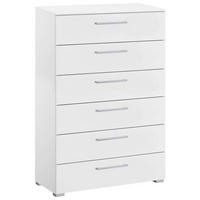 KOMMODE 80/119/42 cm  in Weiss  - Weiss/Silberfarben, Design, Holzwerkstoff/Kunststoff (80/119/42cm) - Novel