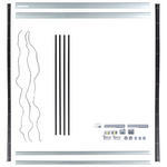 MONTAGEPAKET   - Schwarz, KONVENTIONELL, Kunststoff/Metall (180/210cm) - Hom`in