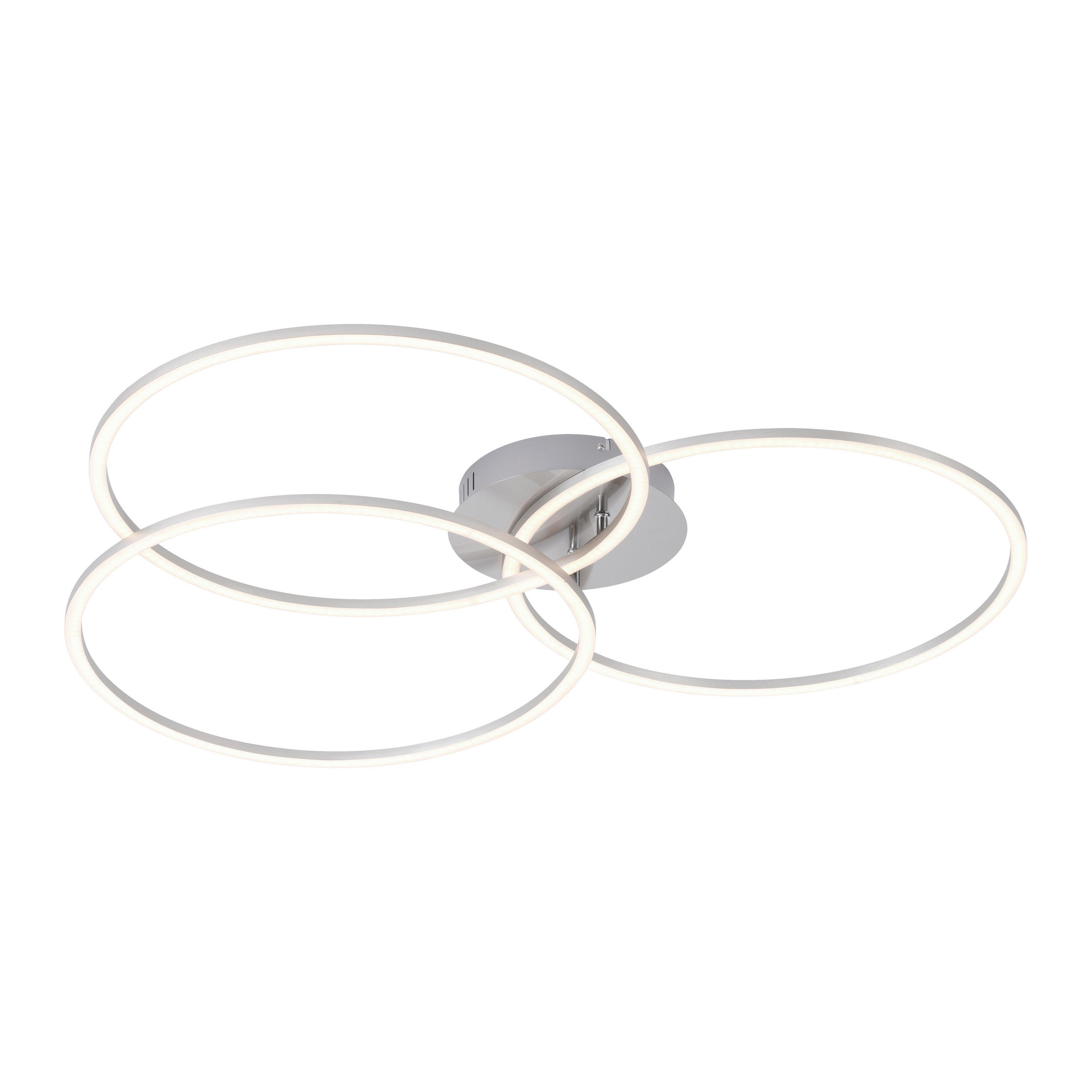 LED-DECKENLEUCHTE Ivanka 79/76/9 cm   - Chromfarben, Design, Kunststoff/Metall (79/76/9cm)