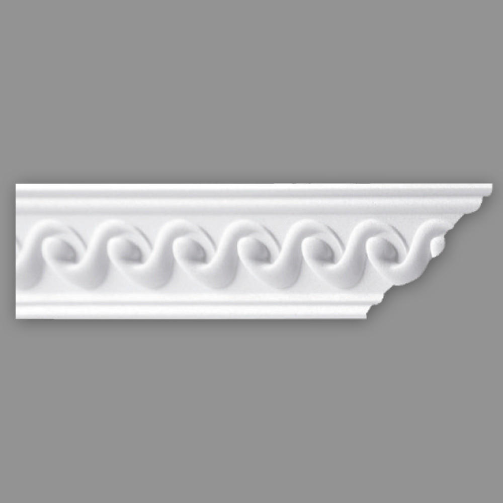 ZIERLEISTE 200/5,0/5,0 cm Weiß Kunststoff  - Weiß, MODERN, Kunststoff (200/5,0/5,0cm)