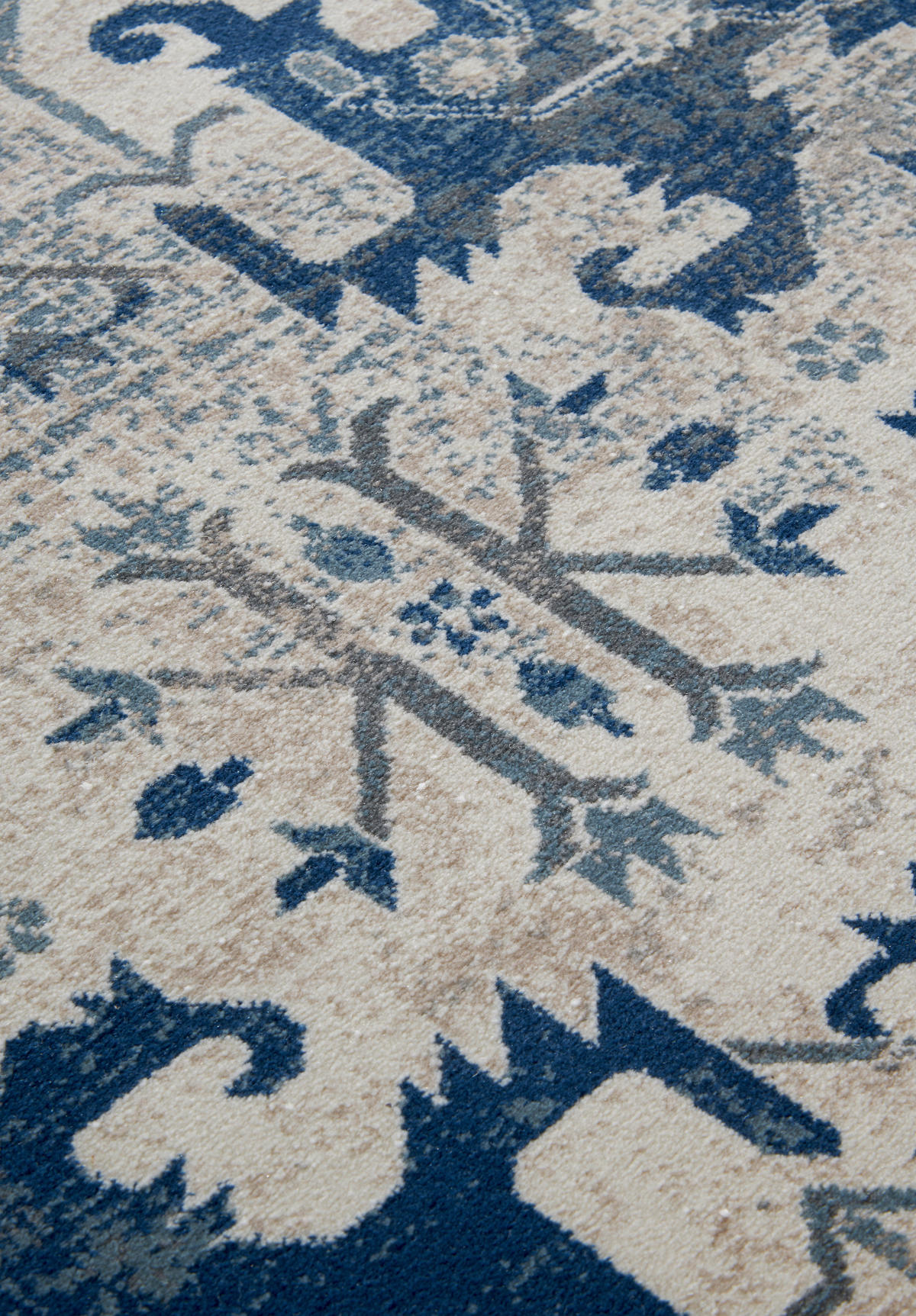FLACHWEBETEPPICH 160/235 cm Kollektion 1869 Blau, Creme  - Blau/Creme, Design, Kunststoff/Textil (160/235cm) - Villeroy & Boch