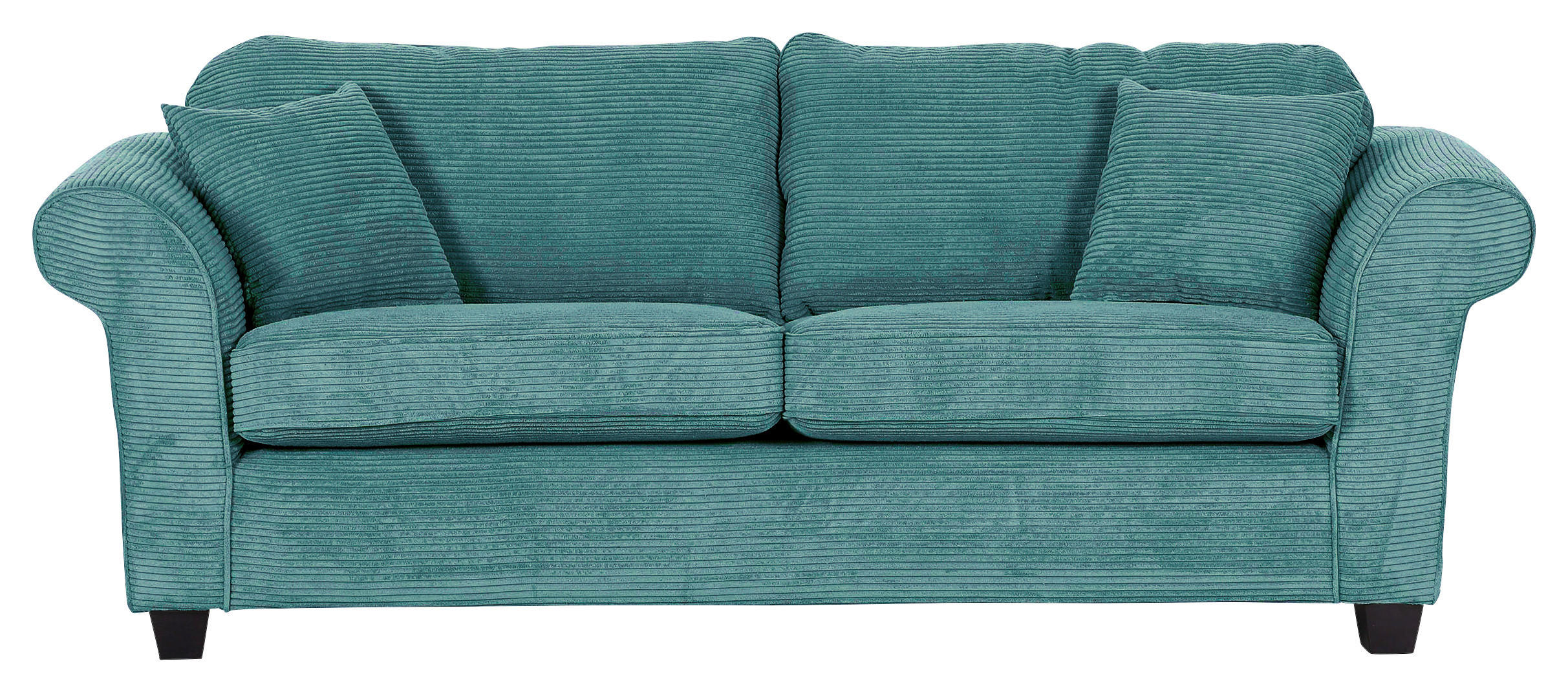 home24 3-Sitzer-Sofa Petrol 215x70x90 cm