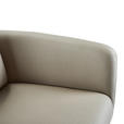 ARMLEHNSTUHL  in Eisen Mikrofaser  - Taupe/Schwarz, Design, Textil/Metall (62/89,5/65cm) - Novel
