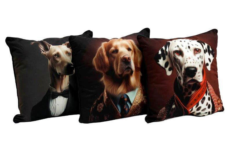 Pernă Canapea  - albastru/cafeniu, Basics, textil (45/45/15cm)