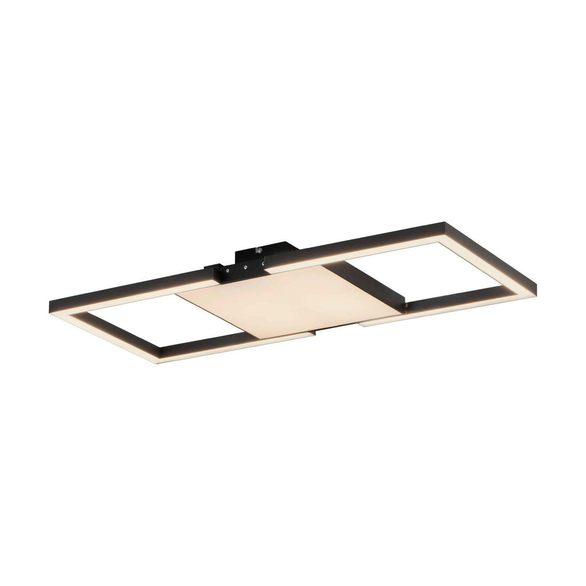 DECKENLEUCHTE    77/33,5/7,5 cm  - Schwarz/Weiß, Design, Kunststoff/Metall (77/33,5/7,5cm) - Eglo