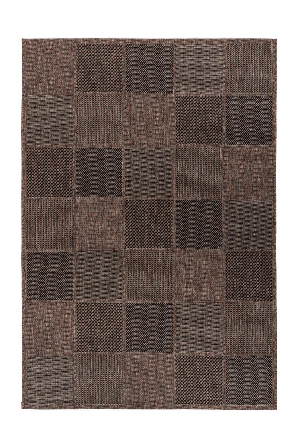 LÄUFER 80/150 cm Splash 400 Grau / Braun  - Braun/Grau, KONVENTIONELL, Textil (80/150cm)