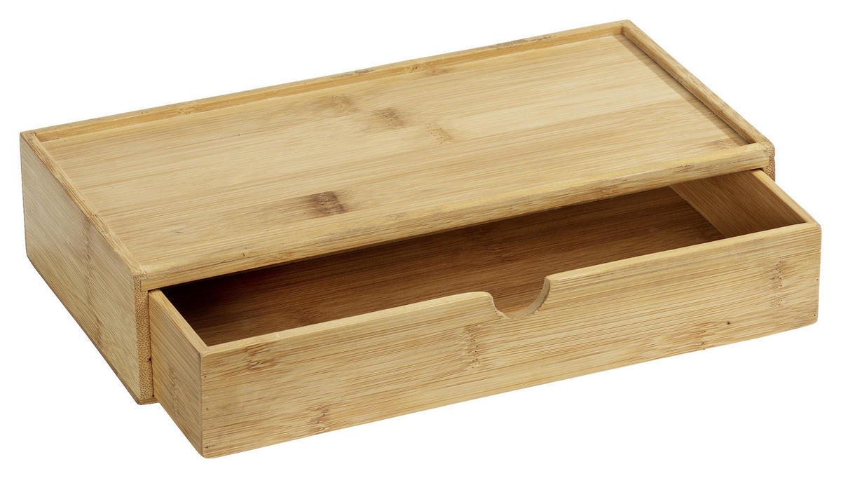 ORGANIZÉR hnědá - hnědá, Basics, dřevo (28/6/14cm)