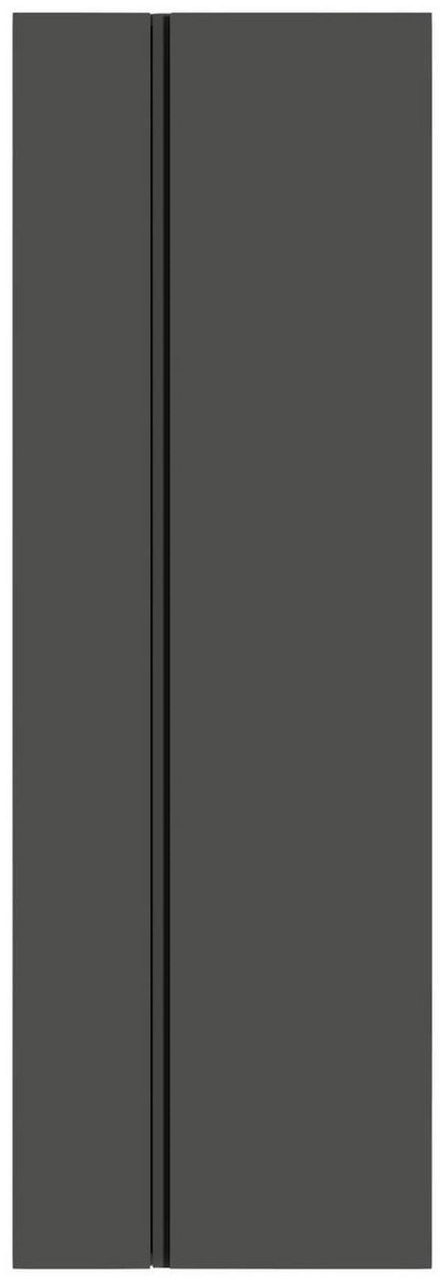 GARDEROBENSCHRANK Gardasee  in 60/165/33 cm  - Anthrazit, Design, Holzwerkstoff (60/165/33cm) - Moderano