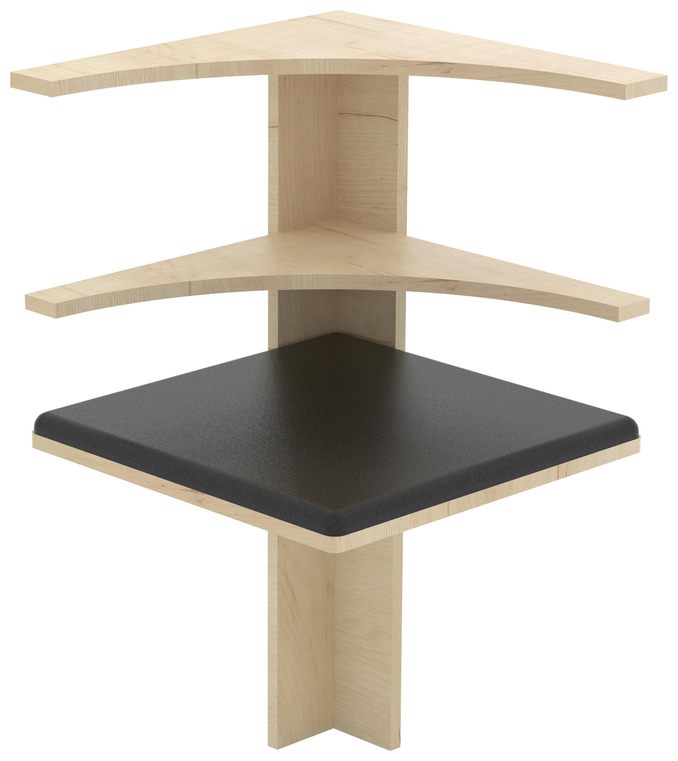 HÖRNBÄNK i honungsek - honungsek, Modern, trämaterial (43/78/43cm) - MID.YOU