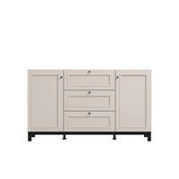 KOMÓD 154/89/42 cm  - kasmír, Basics, faalapú anyag (154/89/42cm) - Ti'me