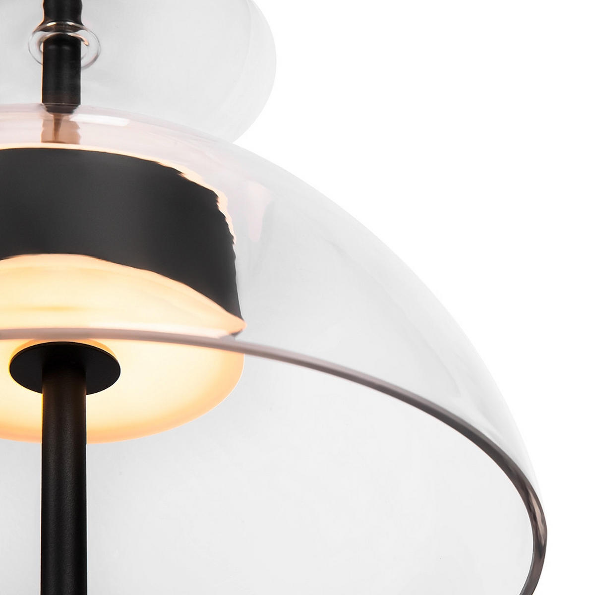 PENDELLEUCHTE 25/58 cm   - Schwarz, Design, Glas/Metall (25/58cm) - MAYTONI