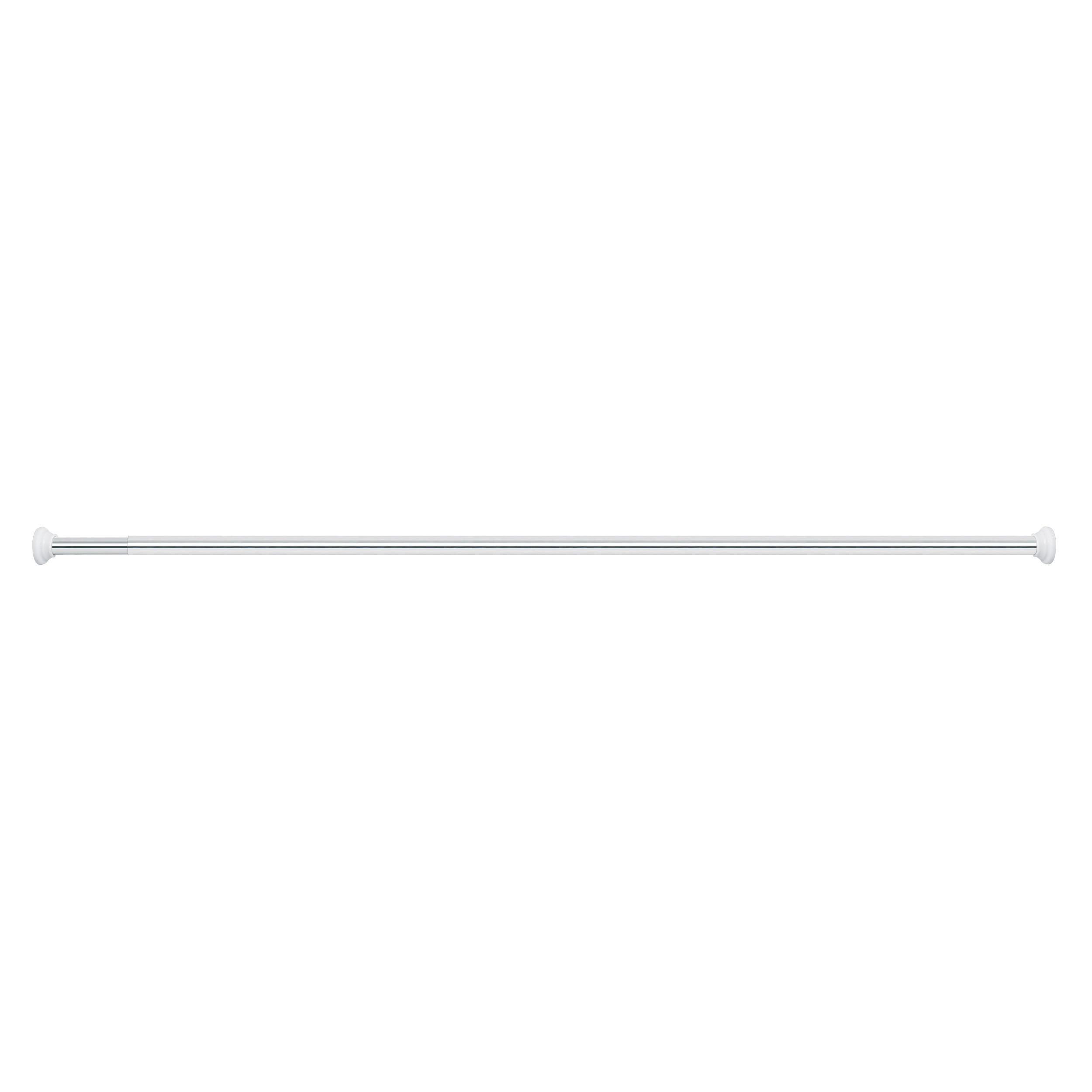 DUSCHVORHANGSTANGE DECOR 125-220 cm  - Chromfarben, Basics, Metall (125-220cm) - Spirella