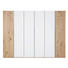 DREHTÜRENSCHRANK in massiv Eiche Weiß, Eichefarben - Eichefarben/Silberfarben, Natur, Glas/Holz (299/222/57cm) - Valdera DREHTÜRENSCHRANK in massiv Eiche Weiß, Eichefarben - Eichefarben/Silberfarben, Natur, Glas/Holz (299/222/57cm) - Valdera