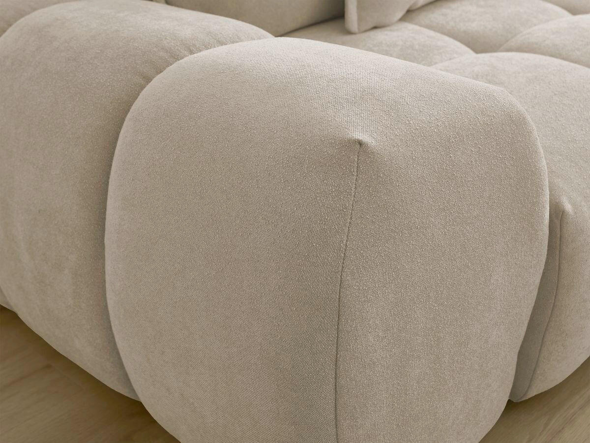 3-SITZER-SOFA EVEREST Struktur Taupe  - Taupe/Schwarz, MODERN, Kunststoff/Textil (278/90/115cm)