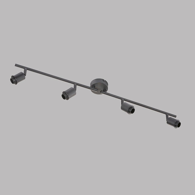 DECKENLEUCHTE    79/8/8 cm  - Schwarz, Basics, Metall (79/8/8cm) - Fischer & Honsel