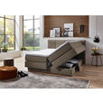 BOXSPRINGBETT 160/200 cm  in Taupe  - Taupe/Schwarz, KONVENTIONELL, Kunststoff/Textil (160/200cm) - Carryhome