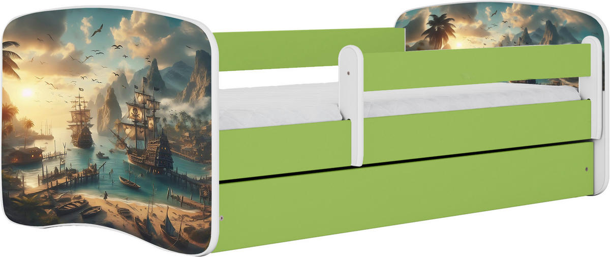 KINDER-/JUNIORBETT - Birkefarben/Weiß, MODERN, Holz/Holzwerkstoff (80/160cm) - MID.YOU