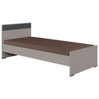 BETT 90/200 cm  Graphitfarben, Grau, Sahara   - Graphitfarben/Grau, Design, Holzwerkstoff (90/200cm) - Carryhome