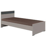 BETT 90/200 cm  in Graphitfarben, Grau, Sahara  - Graphitfarben/Grau, Design, Holzwerkstoff (90/200cm) - Carryhome