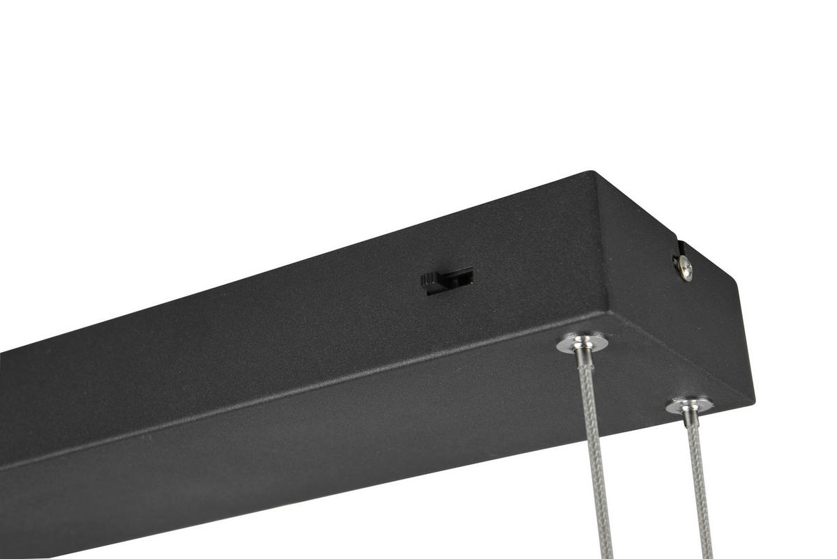 LED-HÄNGELEUCHTE  118/150/19 cm   - Messingfarben/Schwarz, Design, Metall (118/150/19cm)