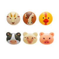 SVORKY NA SÁČKY - hnědá/žlutá, Basics, kov/plast (3,3/18,9/10cm) - Kikkerland