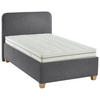 POLSTERBETT 120/200 cm  in Dunkelgrau  - Weiss/Dunkelgrau, Konventionell, Holz/Textil (120/200cm) - Beldomo - Sleep