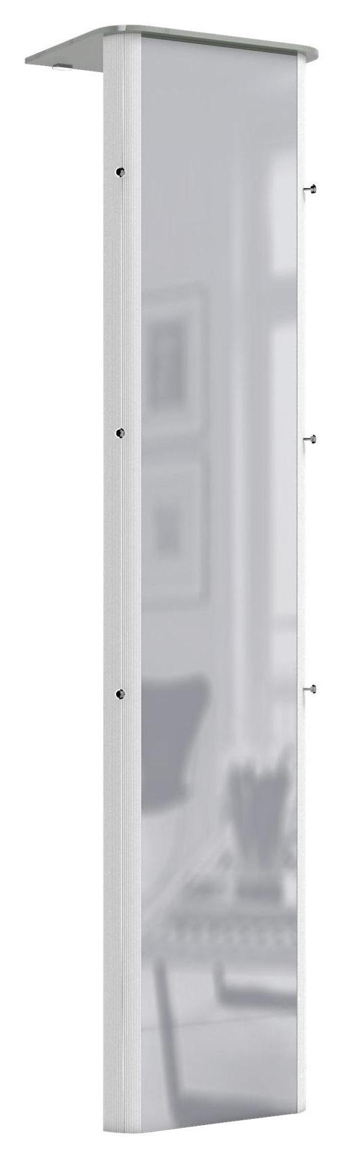GARDEROBE  in 45/192/35 cm  - Alufarben, Design, Glas/Holzwerkstoff (45/192/35cm) - Moderano