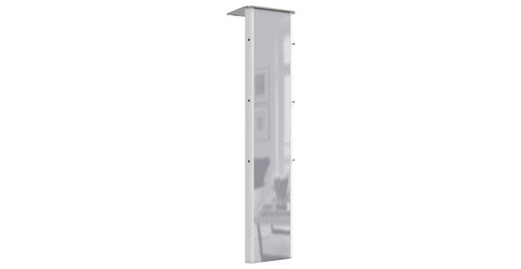 GARDEROBE in 45/192/35 cm - Alufarben, Design, Glas/Holzwerkstoff (45/192/35cm) - Moderano