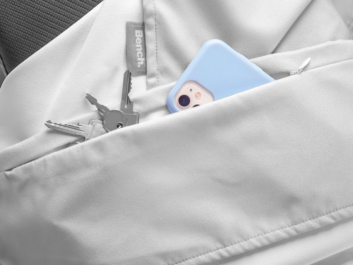 SPORTHANDTUCH 50/110 cm Grau, Weiß  - Weiß/Grau, KONVENTIONELL, Textil (50/110cm) - Bench