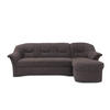 ECKSOFA  in Mikrofaser Greige  232/146 cm  - Greige/Schwarz, KONVENTIONELL, Kunststoff/Textil (232/146cm) - MID.YOU