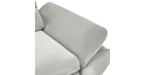 ECKSOFA  in Flachgewebe Weiß  204/341 cm  - Schwarz/Weiß, Design, Textil/Metall (204/341cm) - Xora