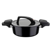 KOCHTOPF Energiespartopf 4 L  - Schwarz, Basics, Metall (24/10cm) - GSW