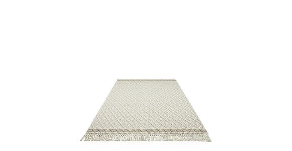 HANDWEBTEPPICH 130/190 cm Sylt Silberfarben, Beige  - Beige/Silberfarben, Natur, Textil (130/190cm) - Linea Natura