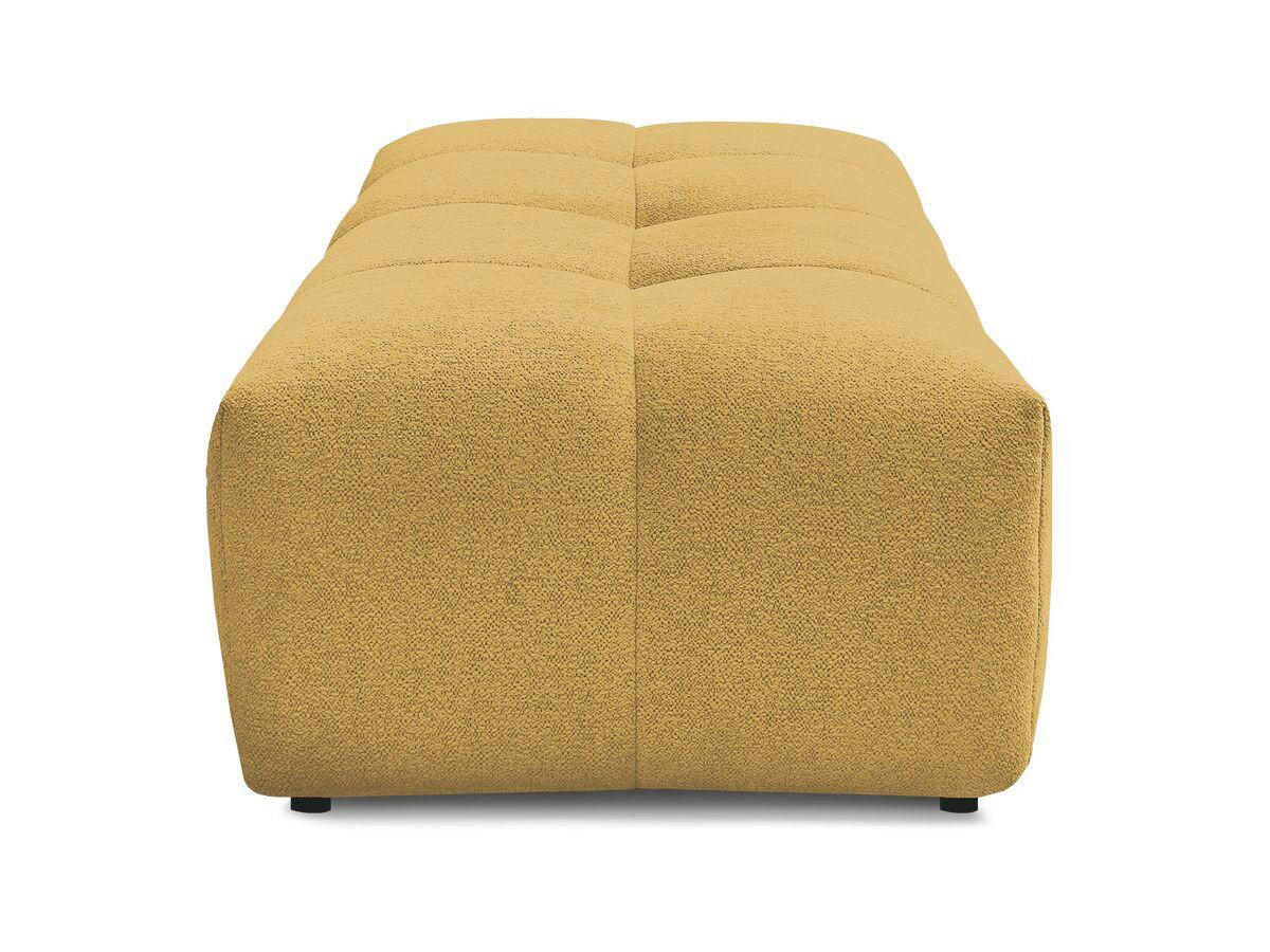 HOCKER EVEREST Flachgewebe Gelb  - Gelb/Schwarz, MODERN, Kunststoff/Textil (166/100/40cm)