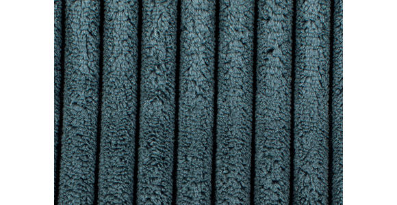 BIGSOFA Cord Graublau  - Graublau/Schwarz, MODERN, Kunststoff/Textil (278/93/112cm) - Carryhome