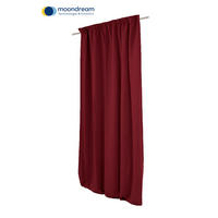 VERDUNKELUNGSVORHANG - Rot, Design, Textil (145/260cm)