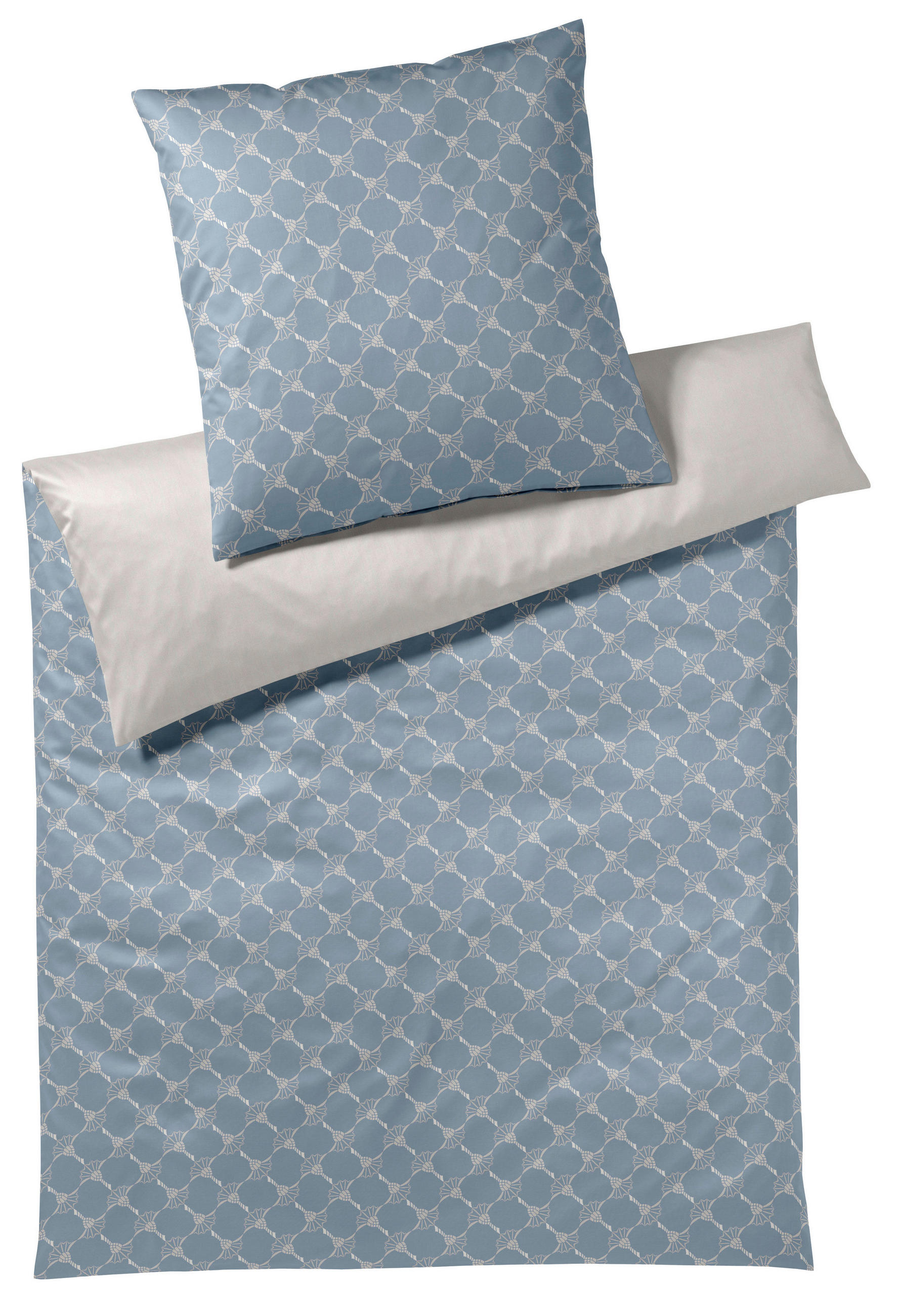 WENDEBETTWÄSCHE Makosatin 135/200 cm  - Hellblau, Design, Textil (135/200cm) - Joop!