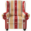 OHRENSESSEL in Mikrofaser Rot  - Wengefarben/Rot, Konventionell, Holz/Textil (92/102/89cm) - Livetastic