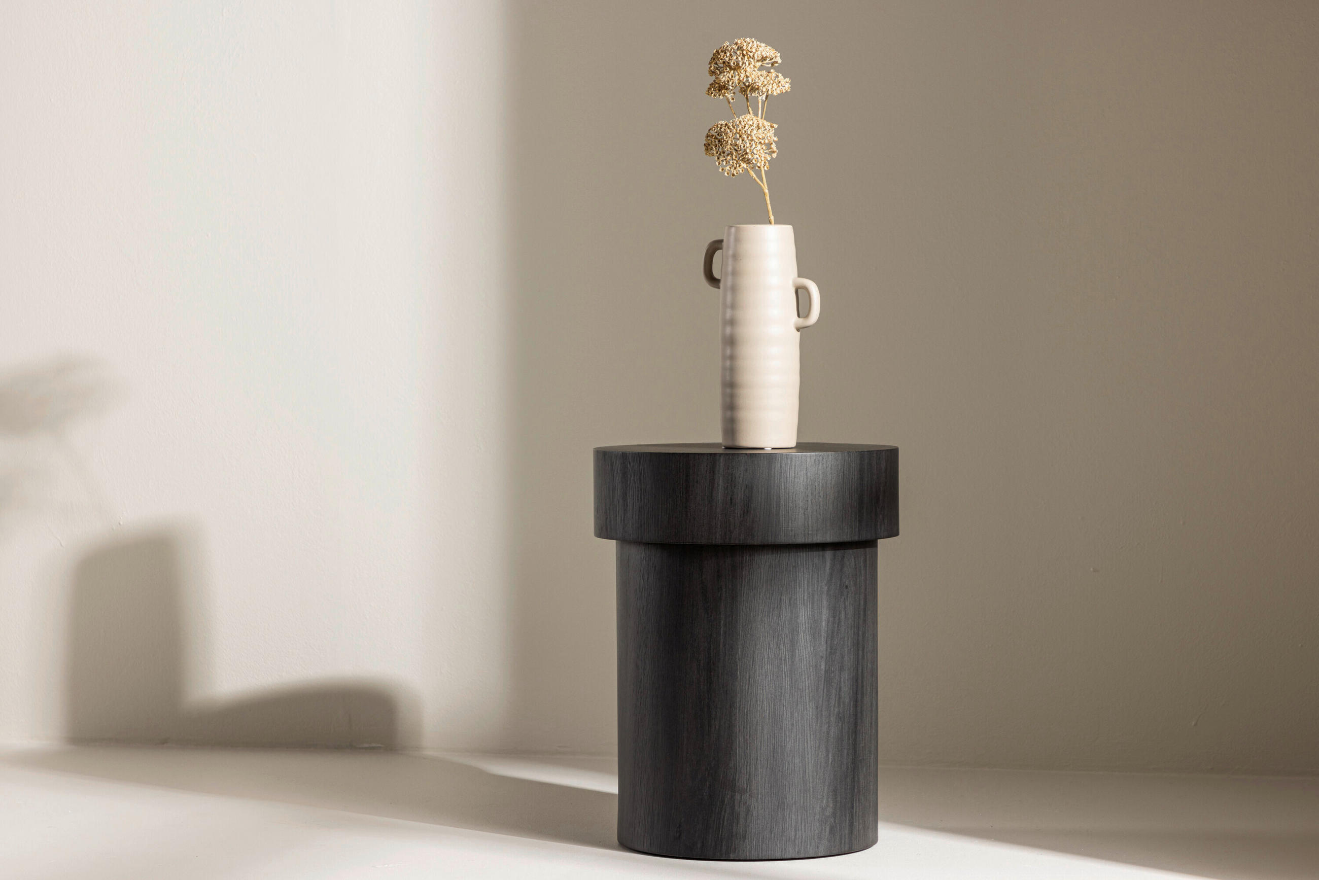 BEISTELLTISCH in Holz  - Schwarz, MODERN, Holz (35/45cm) - Livetastic