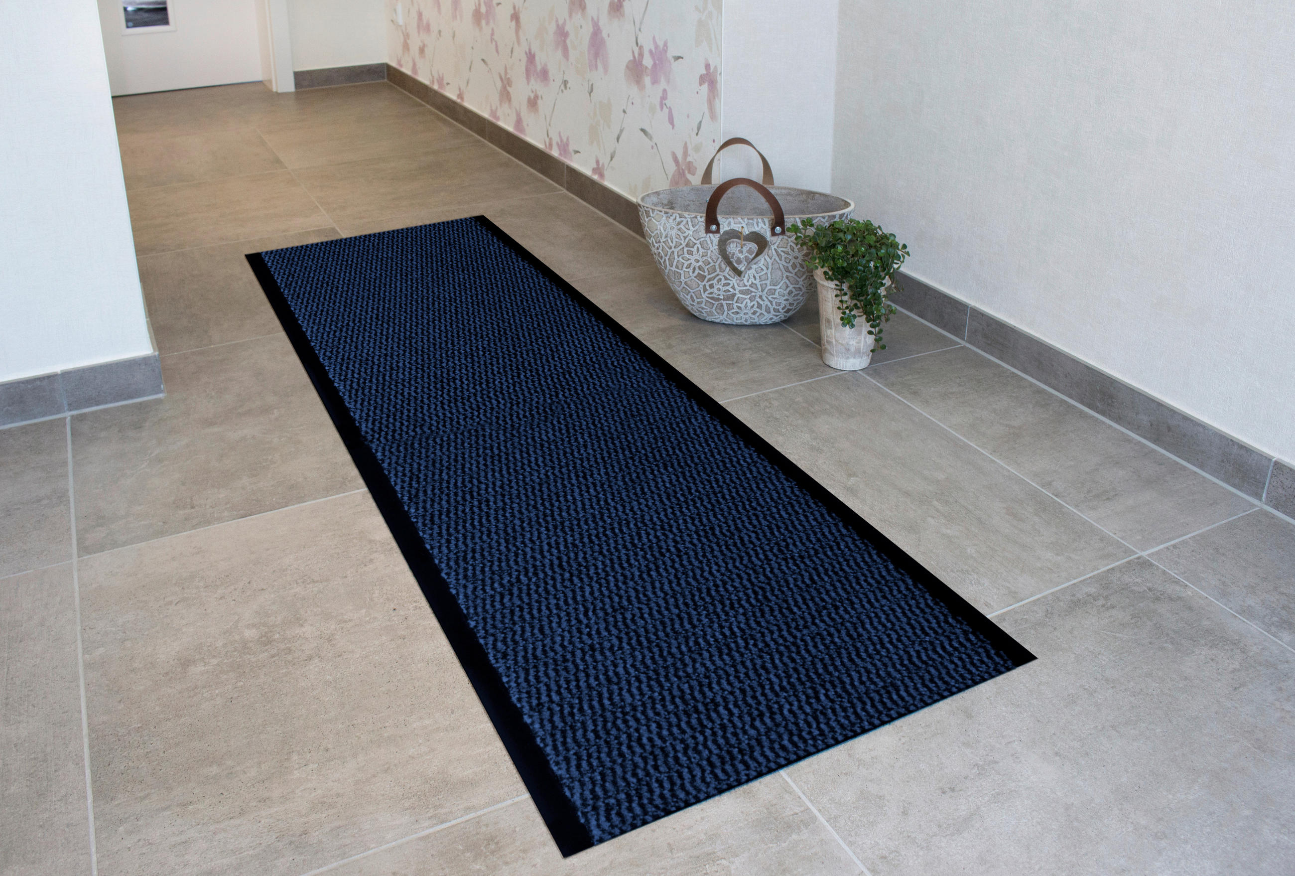 LÄUFER 120/350 cm Dunkelblau  - Dunkelblau, Basics, Kunststoff (120/350cm) - Novel