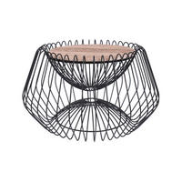 BEISTELLTISCH in Metall, Stein 60/60/35 cm  - Schwarz/Braun, Basics, Stein/Metall (60/60/35cm) - Kayoom