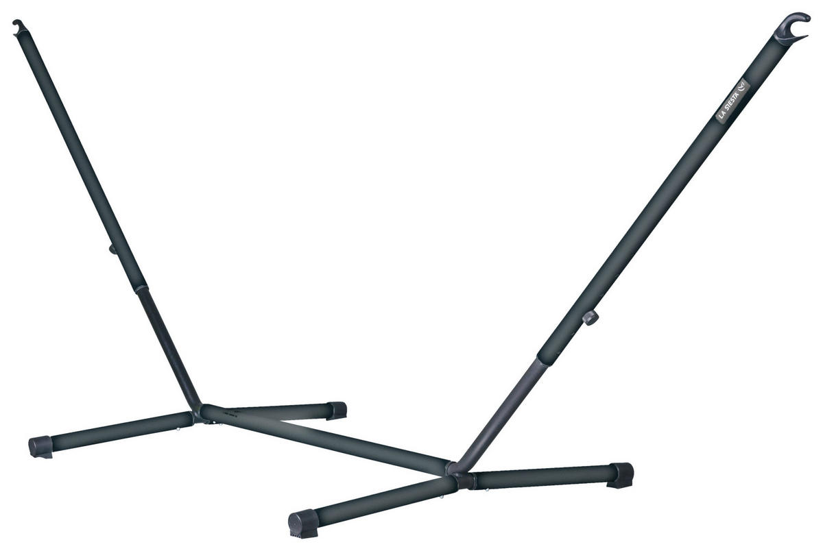HÄNGEMATTENGESTELL 145/120-140/355-400 cm  - Schwarz, Basics, Metall (145/120-140/355-400cm) - La Siesta