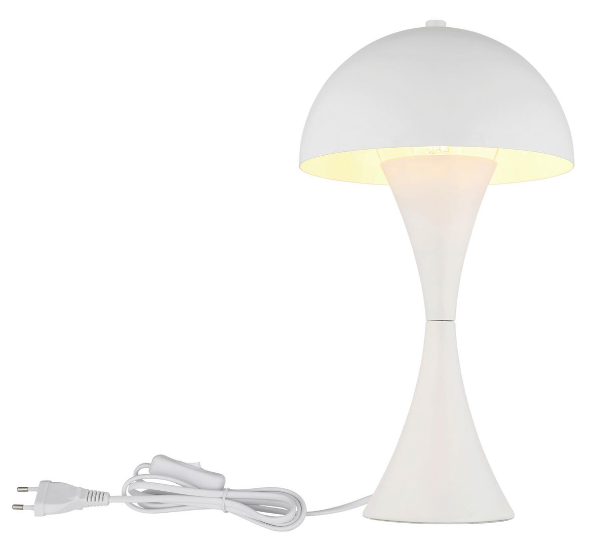 STOLNÍ LAMPA, E27, 20/36,1 cm  - bílá, Design, kov/plast (20/36,1cm) - Globo