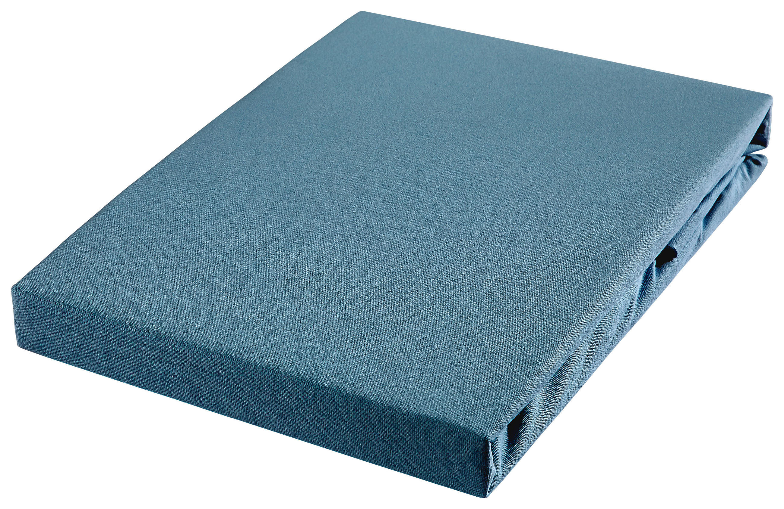 SPANNBETTTUCH FLORENZ Jersey  - Petrol, Basics, Textil (90-100/200-220cm) - Novel