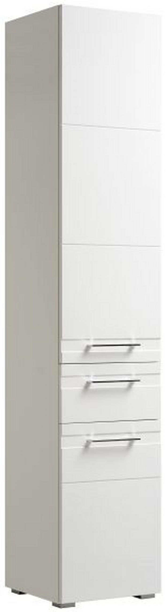 HOCHSCHRANK 38/192/38 cm  - Chromfarben/Silberfarben, KONVENTIONELL, Glas/Holzwerkstoff (38/192/38cm) - Xora