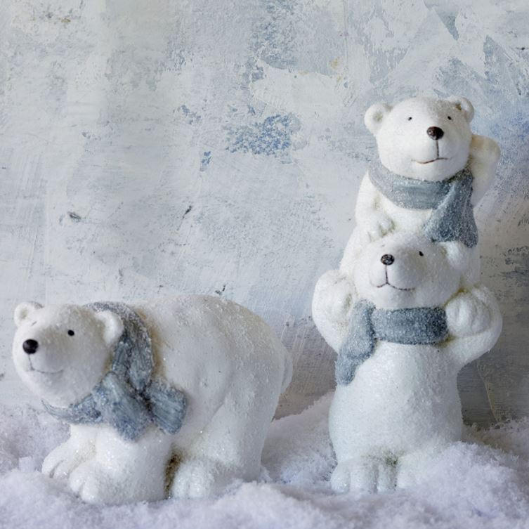 SJEVERNI MEDVJED DEKORATIVNI - Basics (8,1/8,6/17,5cm) - X-Mas