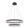 LED-PENDELLEUCHTE 60/60/120 cm  - Transparent/Schwarz, Design, Kunststoff/Metall (60/60/120cm)