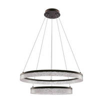 LED-PENDELLEUCHTE 60/60/120 cm  - Transparent/Schwarz, Design, Kunststoff/Metall (60/60/120cm)